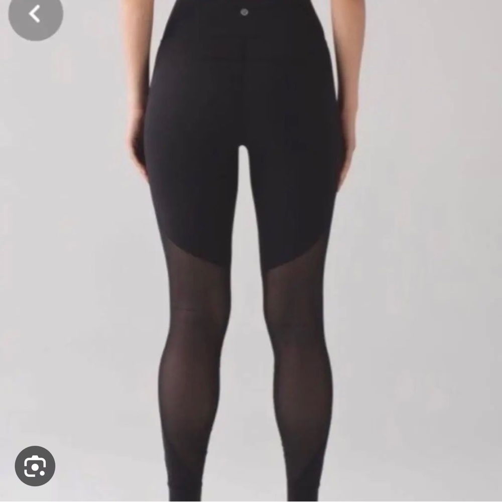 Mesh lululemon full length leggings